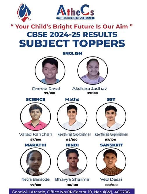 Subject Toppers